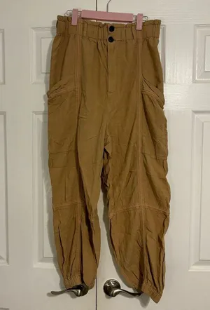 Urban Outfitters Isla Paper Bag Tan Cargo Pants thumbnail 2
