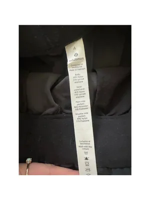 Lululemon Black Grey Camo Pants Size 4 thumbnail 4