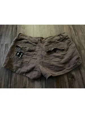 Free People Brown Ipanema Embellished Shorts Sz 3 Boho thumbnail 3