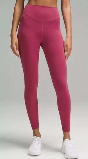 NEW Lululemon Wunder Under Smoothcover High Rise Tights Legging Mauve Size 2 thumbnail 1