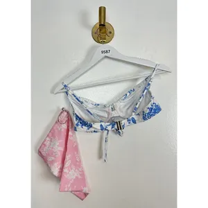 LOVESHACKFANCY Swim Massimo Bikini Set in Cobalt Pop Size Small thumbnail 9