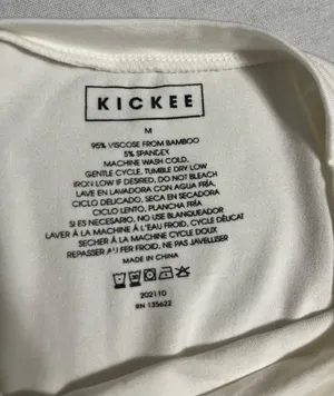 Kickee Pants Men's Short Sleeve Crew Neck Tee in Natural Size Medium Bamboo thumbnail 8