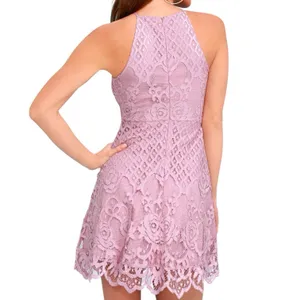 Black Swan Charlotte Lace Dress Size M Blush Pink Skater Fit Flare Wedding Guest thumbnail 8