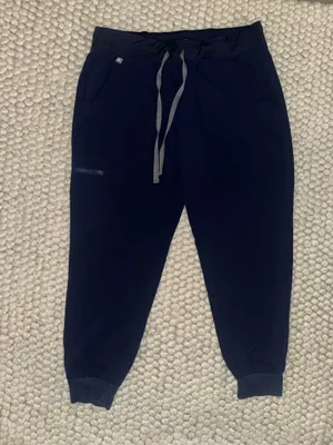 Navy blue FIGS technical collection scrub jogger pants thumbnail 2
