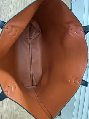 Faux Leather Tote Bag Black thumbnail 4