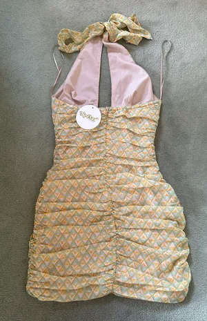 Cutout Halter Mini Dress thumbnail 4