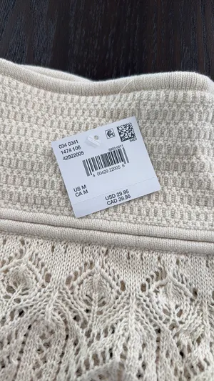 American Eagle Outfitters Cream Lace strapless top thumbnail 7