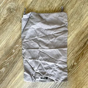 Miu miu small grey drawstring dust bag thumbnail 3