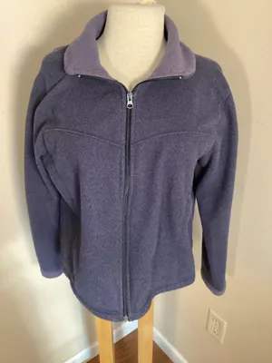 L.L. Bean Outdoors Women's Full Zip Fleece Jacket Purple Size Large thumbnail 1