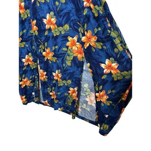 Vintage Jamie‎ Brooke 90s Blue Flower Print Maxi Dress Size 13 thumbnail 7
