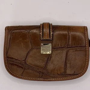 Dooney & Bourke Clutch Wallet Brown Leather thumbnail 2