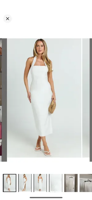 Showpo White Halter Dress thumbnail 2