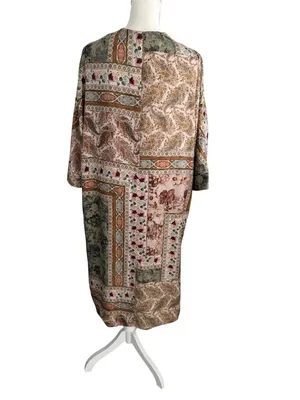 ZARA Reversible Belted Caftan Robe Size Small thumbnail 8