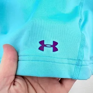 Under‎ Armour Coldgear Top Womens Small Mock Neck Long Sleeves Colorblock Active thumbnail 4