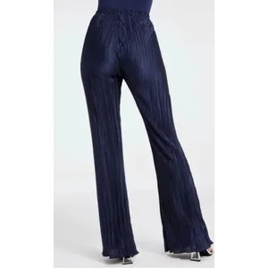 ✨Good American Always Fits Plisse Wide Leg Navy Sz 5/6=2x-3x Pants✨ thumbnail 4