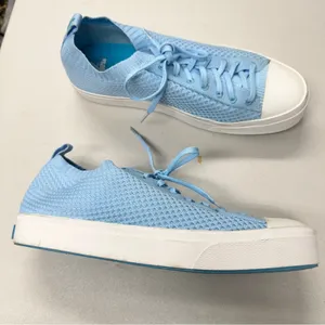 Native Blue Lightknit Lace Up Platform Sneakers Womens 13 Comfort Shoes Casual thumbnail 3