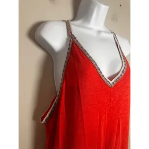 Pitusa Pima Inca Jumpsuit Blood Orange Harem Drop Crotch Standard M‎ L XL Peru thumbnail 3