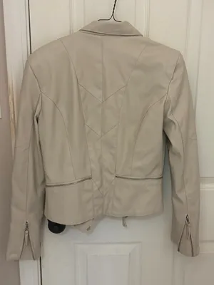 Blank NYC Faux Leather Moto Jacket in Vanilla Latte thumbnail 10