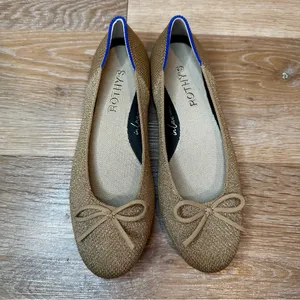 Rothy's Shimmer Goldstone Ballet Comfy Flats, Size 5 thumbnail 6