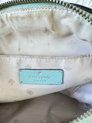 Kate Spade Perry Mint Green Saffiano Leather Small Dome Crossbody Purse Classic thumbnail 13