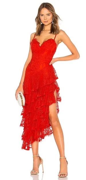 MAJORELLE Oracle Gown Red XXS thumbnail 1