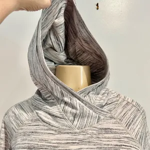 Lululemon Think Fast Hoodie Sz 6 Space Dye White Black Silverspoon thumbnail 3