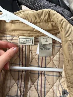 Vintage L.L. Bean Quilted Tan Puffer Jacket thumbnail 5