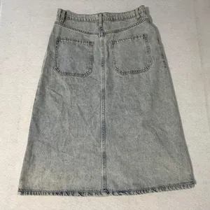 Dylan Womens Light Acid Wash Denim Button Front Midi Skirt Size 6 Cotton Blue thumbnail 5