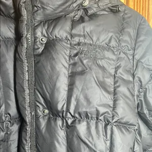 The North Face Black Long Puffer Coat thumbnail 2