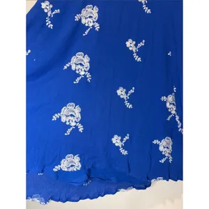 Altar'd State Royal Blue Back Cutout Shapeless Textured Long Sleeve Mini Dress M thumbnail 4