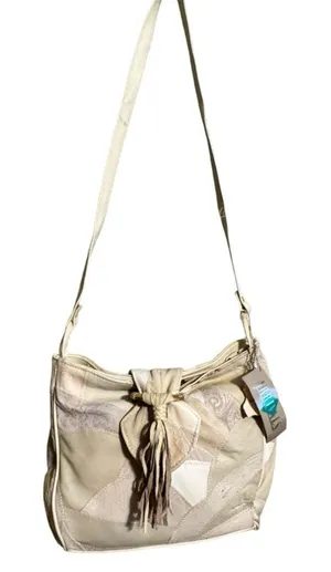 Vintage Arrivals Patchwork Suede Leather Shoulder Bag Purse‎ nwt thumbnail 1