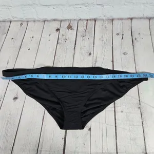 J. Crew Ribbed-trim hipster full-coverage‎ bikini bottom Black 3X NWT thumbnail 8
