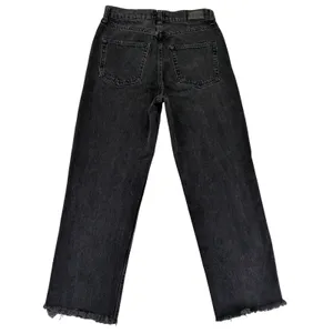 BDG Urban Outfitters Pax High Rise‎ Straight Jeans Washed Black Raw Hem W28 L32 thumbnail 2