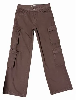 Pacsun‎ Eco 90's Baggy Cargo Pants Brown Women's Size 26 thumbnail 1