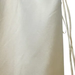 Zara Spaghetti Straps Side Lace-Up Satin Slip dress in Cream size Medium NWT thumbnail 8