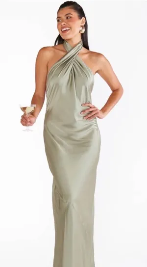 Show Me Your Mumu Maxi Dress Halter thumbnail 1