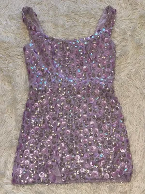 NEW Dress The Population Moxie Floral Sequins Embellished Minidress Sz M thumbnail 4
