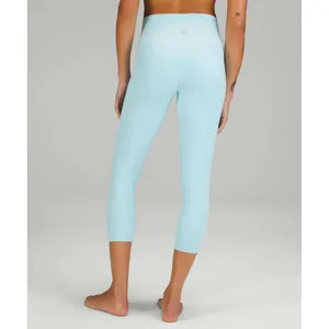 Lululemon 14 Icing Blue Leggings Women Align High Rise 23 Inch Crop Double Lined thumbnail 2