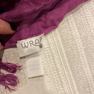 Wrap Women’s Purple Fringe Scarf Purple thumbnail 2