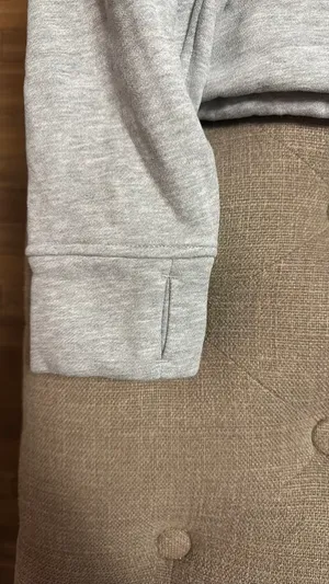 Quarter Zip Pullover Gray Size L thumbnail 3