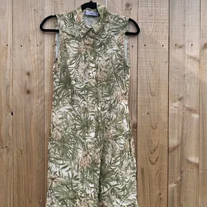 Mng collared tropical dress size‎ 6 Green thumbnail 2