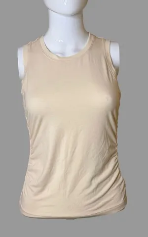 Athleta Cream Sleeveless Crewneck Tank thumbnail 1