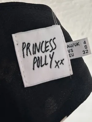 Princess Polly Black & White Daisy Floral Midi Dress Size US 0 thumbnail 6