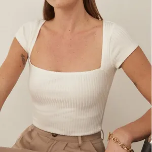Reformation Bardot Ribbed Knit Top thumbnail 1