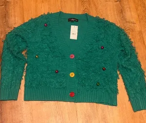 Christmas sweater Green Size XS thumbnail 1