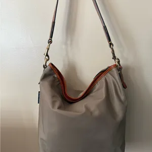 DOONEY & BOURKE WAYFARER BAG TAN HOBO BOHO 12x13”‎ 10” Handle Drop T thumbnail 3
