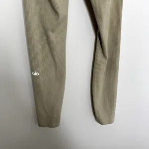 Alo Ribbed High Waist 7/8 Blissful Legging Womens Gravel Size XXS thumbnail 8