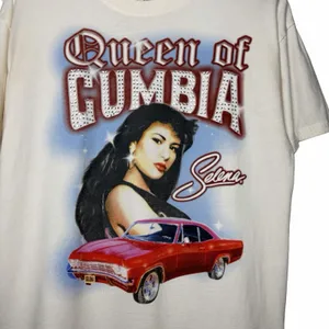 Hot Topic Selena Queen Of Cumbia Graphic T Shirt Womens Size M White Rhinestone Tee‎ Y2K thumbnail 5