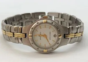 Anne Klein ladies date watch two tone size 7” with battery thumbnail 1