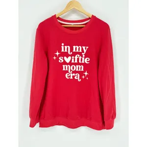In‎ My Swiftie Mom Era Sweatshirt Womens XL Red Graphic Pullover Crewneck thumbnail 2